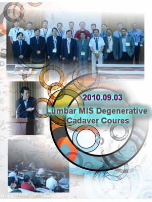 Lumbar MIS Degenerative Cadaver Coures